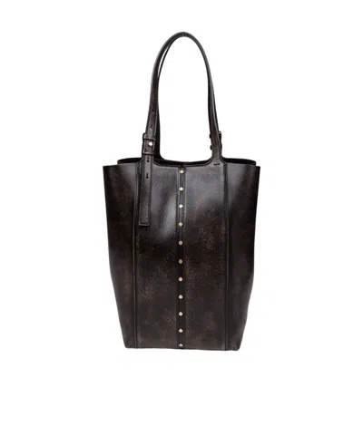 Golden Goose Double Handle Shoulder Bag In Black