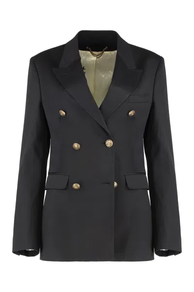 Golden Goose Black Doublebreasted Wool Jacket