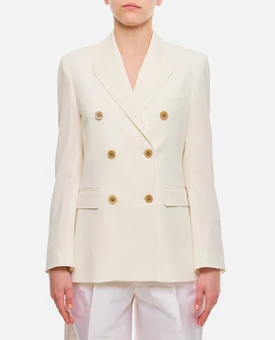 Golden Goose Double-breasted Jacket In Neutral