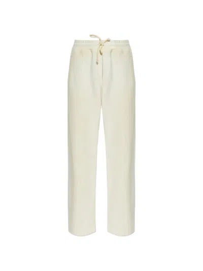 Golden Goose Drawstring Track Pants In White