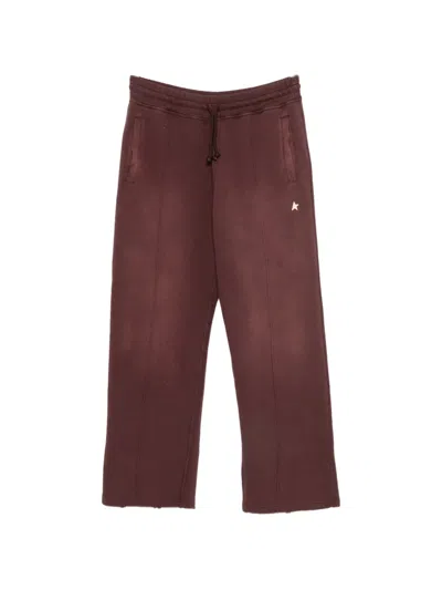 Golden Goose Drawstring Track Pants In Red