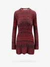 Golden Goose Deluxe Brand Women Knitted Multicolor Mini Dress With Stars Detail In Multicolor