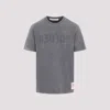 Golden Goose T-shirt In White Cotton With Iconic Logo Star In Green