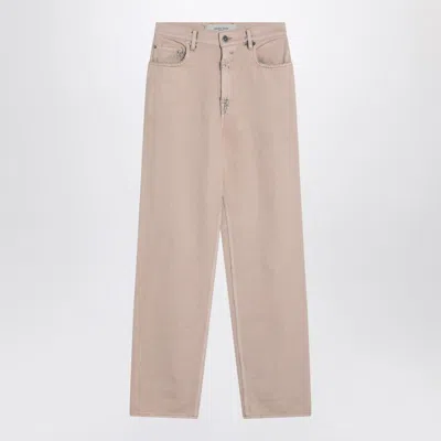 Golden Goose Dyed-effect Pink Denim Jeans In Multi