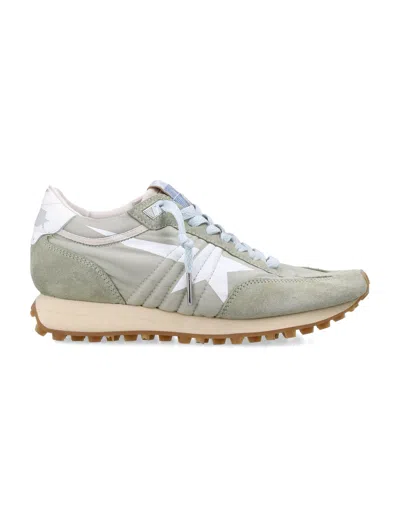 Golden Goose Dynamic Urban Sneakers With Sculpted Sole And Iconic Star In Green