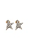 Golden Goose Golden Star-shaped Embellished Earrings In Silver