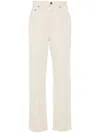 Golden Goose Ecru Denim With Star Studs