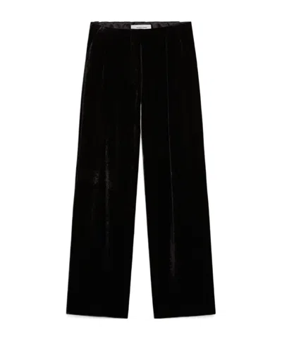 Golden Goose Elastic Inner Belt Casual Pants In Black