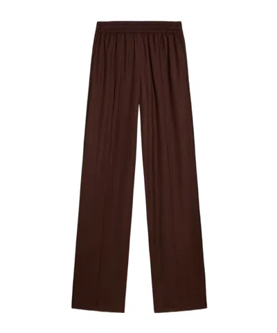 Golden Goose Elastic Waist Casual Pants In Brown