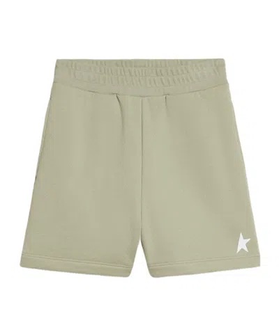 Golden Goose Elastic Waist Shorts In Nude