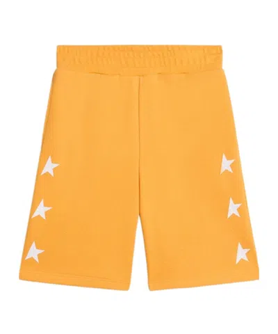Golden Goose Elastic Waist Shorts In Orange