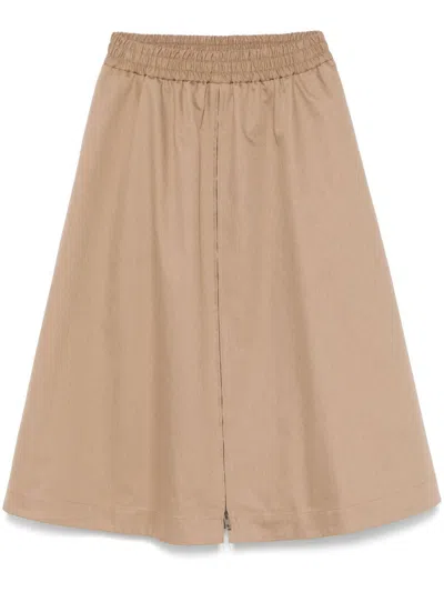 GOLDEN GOOSE GOLDEN GOOSE DELUXE BRAND MORENA FRONT-ZIP MIDI SKIRT
