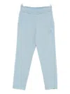 Golden Goose Elastic-waistband Logo-detail Trousers In Blue