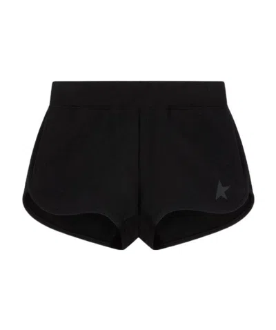 Golden Goose Elasticated Short-shorts In Black