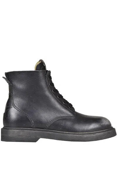 Golden Goose Ele Lace Up Boots In Black