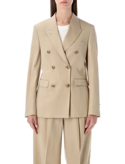 Golden Goose Elegant Double-breasted Blazer - Size 40 In Sand Beige