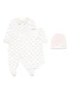 Golden Goose Elephant-print Babygrow Set In White