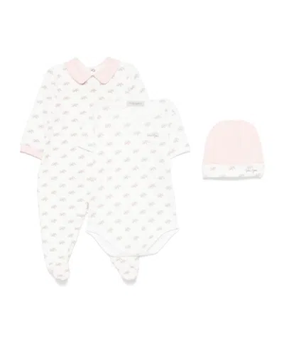 Golden Goose Elephant-print Babygrow Set In White
