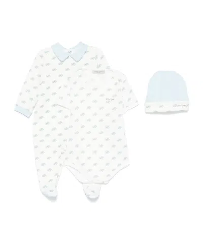 Golden Goose Elephant-print Babygrow Set In White