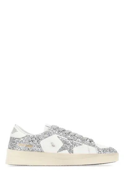 Golden Goose Embellished Leather Stardan Sneakers In Multi