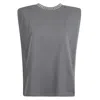Golden Goose Woman Top Charcoal Size M Cotton In Anthracite
