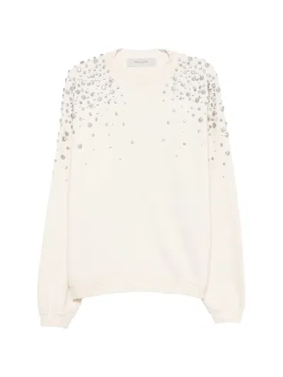 Golden Goose Deluxe Brand Embellished Crewneck Sweatshirt In White
