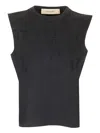 Golden Goose Sleeveless Top With In Black