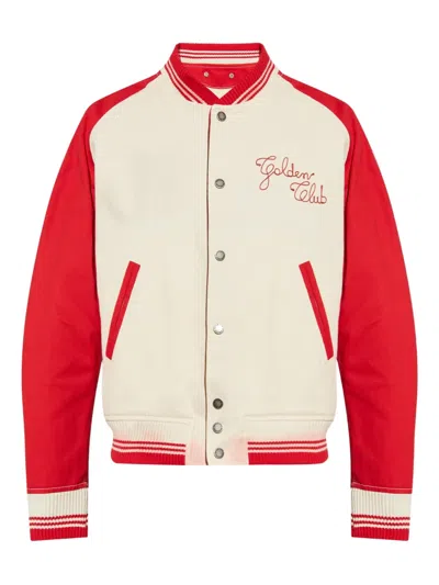 GOLDEN GOOSE EMBROIDERED BOMBER JACKET