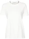 Golden Goose Deluxe Brand Short Sleeve T-shirt With Embroidery In White