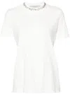 Golden Goose Deluxe Brand Short Sleeve T-shirt With Embroidery In White