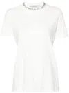 Golden Goose Deluxe Brand Short Sleeve T-shirt With Embroidery In White
