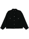 Golden Goose Journey Embellished Denim Jacket In Black