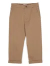 Golden Goose Stretch Cotton Twill Chino Pants In 褐色