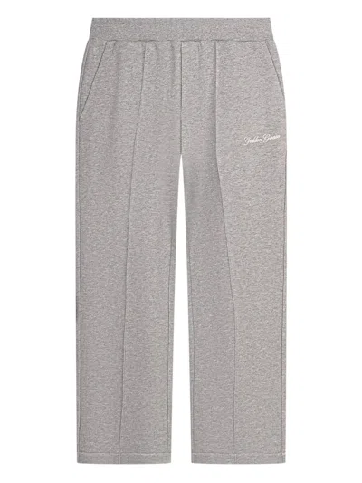 Golden Goose Kids' Embroidered-detail Sweatpants In Gray