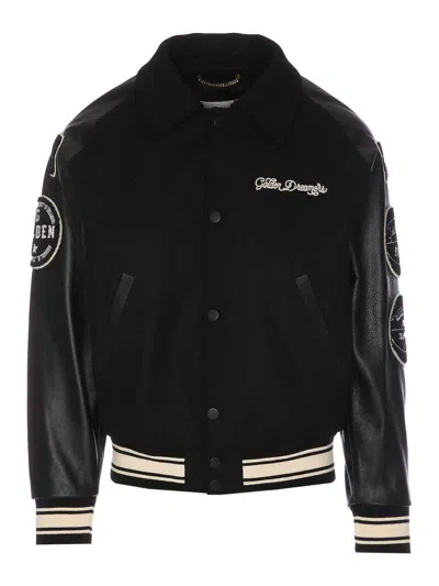 GOLDEN GOOSE EMBROIDERED LETTERMAN JACKET