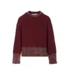 Golden Goose Women Embroidered Rhinestones Sweater In Burgundy