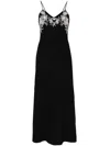 Golden Goose Embroidered Sleeveless Maxi Dress In Blue