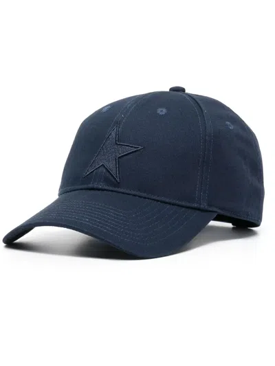 Golden Goose Embroidered-star Baseball Cap In Blue