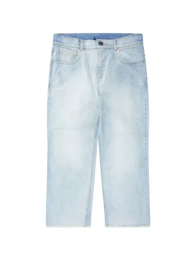 Golden Goose Kids' Embroidery-detail Denim Jeans In Blue