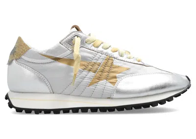 Pre-owned Golden Goose En Goose En Goose Marathon Star (women's) Sneakers In Silver/gold In Multi