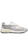 Golden Goose White Low-top Sneakers With Suede Inserts And Side Star In Leather Man In White