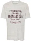 Golden Goose Cotton T-shirt Graphic Print In Grey