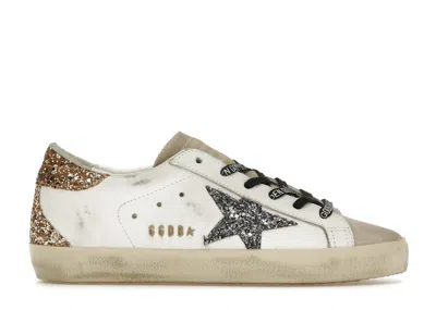 Pre-owned Golden Goose En Goose Superstar Glitter (women's) Sneakers In White/silver/gold
