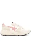 Golden Goose Running Sole Panelled Sneakers In Pink