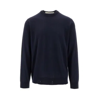 Golden Goose Erino Wool Crewneck Sweater In Blue