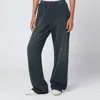 Golden Goose Faded Black Cotton Jogging Pants In Black