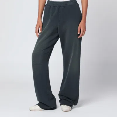 GOLDEN GOOSE GOLDEN GOOSE FADED BLACK COTTON JOGGING PANTS WOMEN