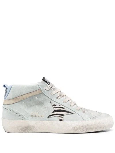 Golden Goose Fall Fashion Must-have: Women's Midstar Sneaker In Golden Hues In Gray