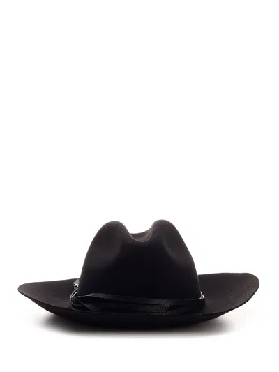 Golden Goose Fedora Hat In Black