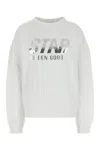 Golden Goose White Cotton Sweatshirt